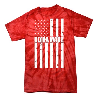 Ultra Maga American Flag Tie-Dye T-Shirt