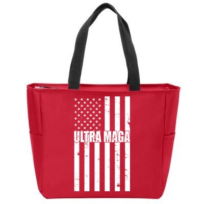 Ultra Maga American Flag Zip Tote Bag