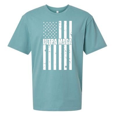 Ultra Maga American Flag Sueded Cloud Jersey T-Shirt