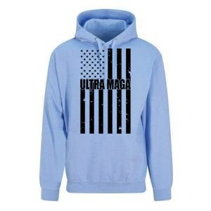 Ultra Maga American Flag Unisex Surf Hoodie