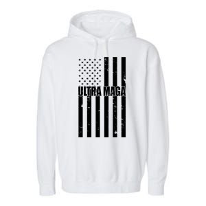 Ultra Maga American Flag Garment-Dyed Fleece Hoodie