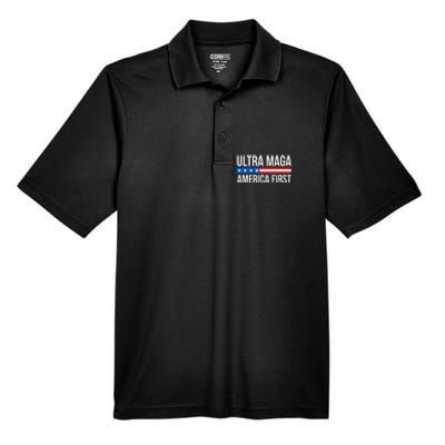 Ultra Maga America First Men's Origin Performance Pique Polo