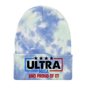 Ultra Maga And Proud Of It Tie Dye 12in Knit Beanie