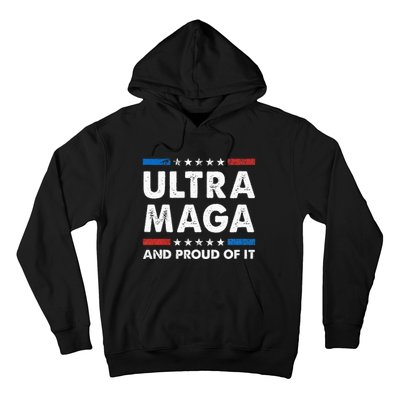 Ultra Maga And Proud Of It Anti Biden Us Flag Pro Trump Hoodie