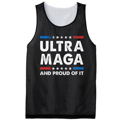 Ultra Maga And Proud Of It Anti Biden Us Flag Pro Trump Mesh Reversible Basketball Jersey Tank