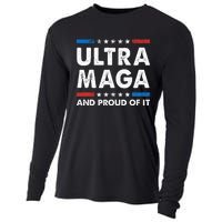 Ultra Maga And Proud Of It Anti Biden Us Flag Pro Trump Cooling Performance Long Sleeve Crew