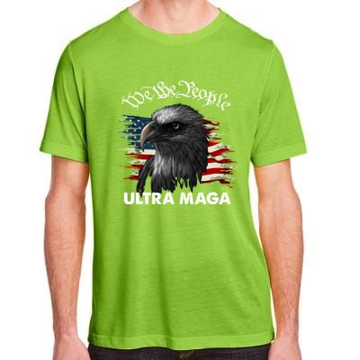 Ultra MAGA American Flag We The People Eagle Adult ChromaSoft Performance T-Shirt