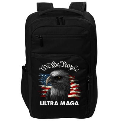 Ultra MAGA American Flag We The People Eagle Impact Tech Backpack