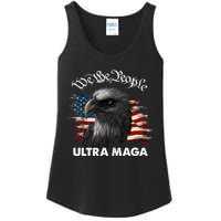 Ultra MAGA American Flag We The People Eagle Ladies Essential Tank