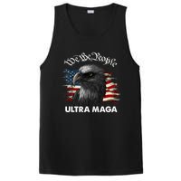 Ultra MAGA American Flag We The People Eagle PosiCharge Competitor Tank