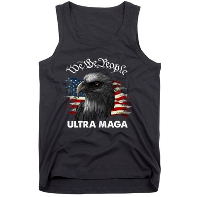 Ultra MAGA American Flag We The People Eagle Tank Top