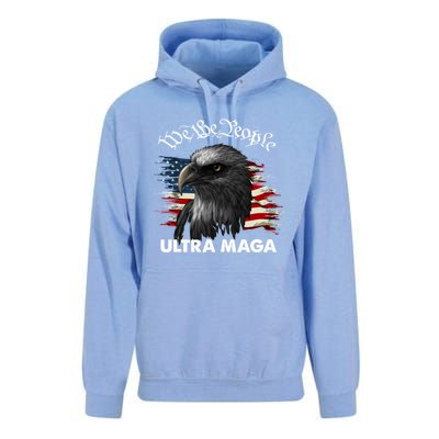 Ultra MAGA American Flag We The People Eagle Unisex Surf Hoodie