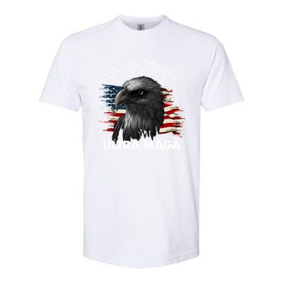 Ultra MAGA American Flag We The People Eagle Softstyle CVC T-Shirt