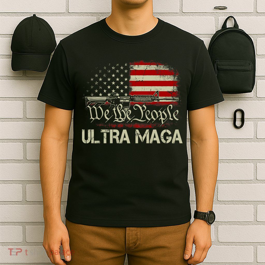 Ultra MAGA American Flag We The People 1776 T-Shirt