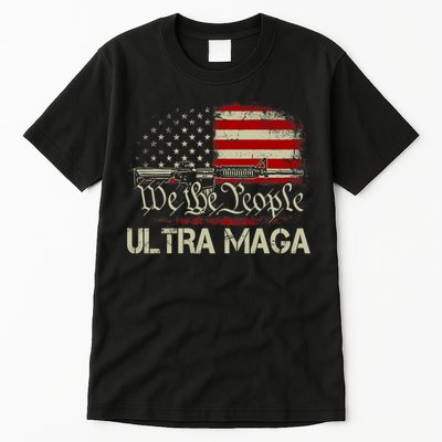 Ultra MAGA American Flag We The People 1776 Tall T-Shirt
