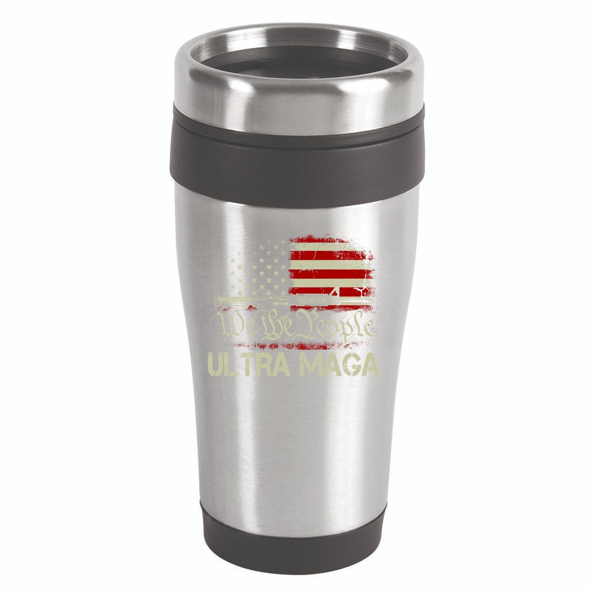 Ultra MAGA American Flag We The People 1776 16oz Travel Tumbler