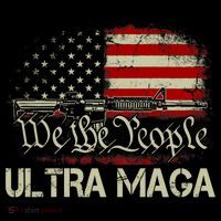 Ultra MAGA American Flag We The People 1776 Women's V-Neck T-Shirt