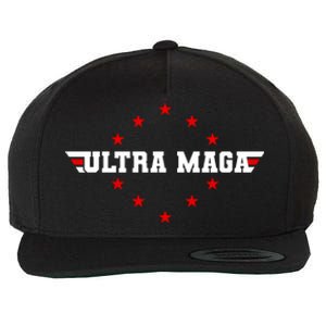 Ultra MAGA Anti Biden Parody Trump 2024 Wool Snapback Cap