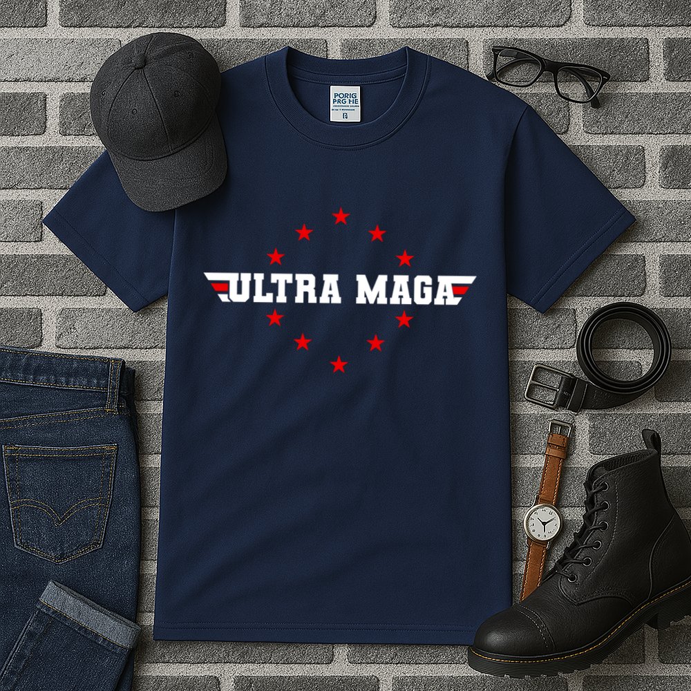 Ultra MAGA Anti Biden Parody Trump 2024 Tall T-Shirt