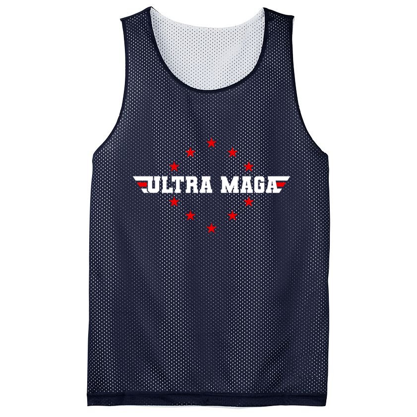 Ultra MAGA Anti Biden Parody Trump 2024 Mesh Reversible Basketball Jersey Tank