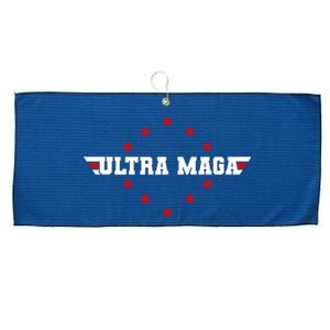 Ultra MAGA Anti Biden Parody Trump 2024 Large Microfiber Waffle Golf Towel