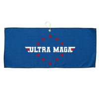 Ultra MAGA Anti Biden Parody Trump 2024 Large Microfiber Waffle Golf Towel