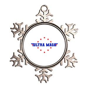 Ultra MAGA Anti Biden Parody Trump 2024 Metallic Star Ornament