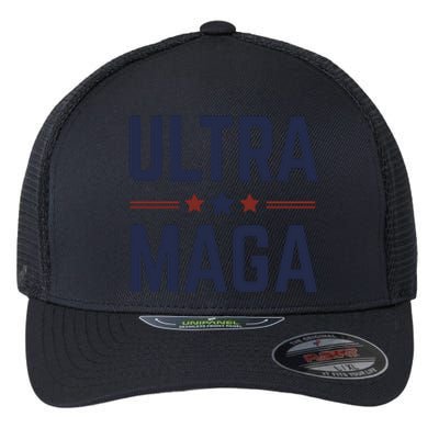 Ultra Maga And Proud Flexfit Unipanel Trucker Cap