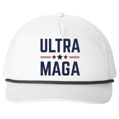 Ultra Maga And Proud Snapback Five-Panel Rope Hat