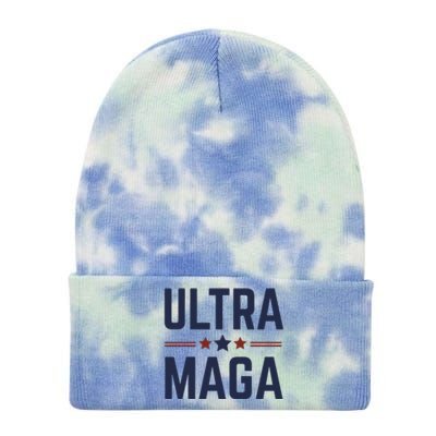 Ultra Maga And Proud Tie Dye 12in Knit Beanie