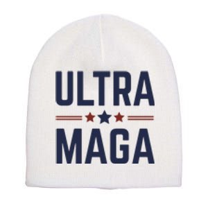 Ultra Maga And Proud Short Acrylic Beanie