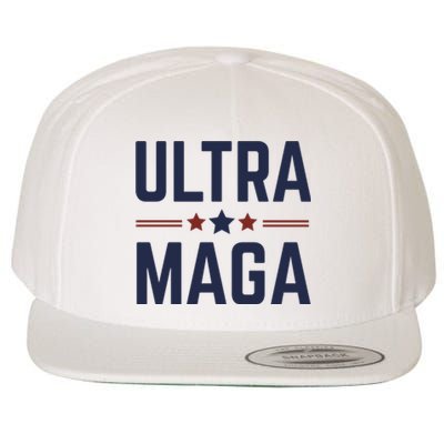 Ultra Maga And Proud Wool Snapback Cap