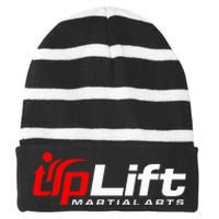 Uplift Martial Arts Striped Beanie with Solid Band