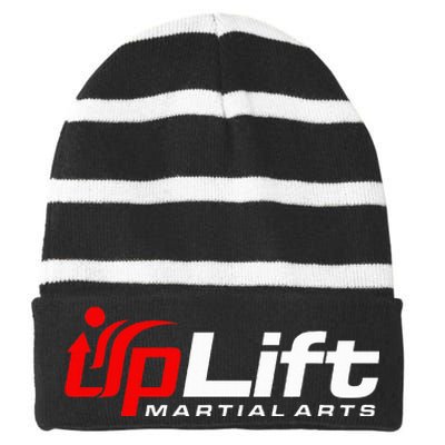 Uplift Martial Arts Striped Beanie with Solid Band