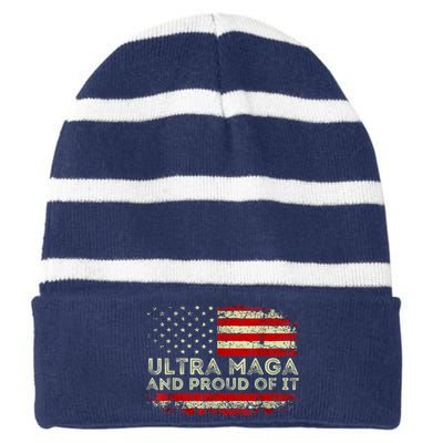 Ultra Mega And Proud Of It Striped Beanie with Solid Band