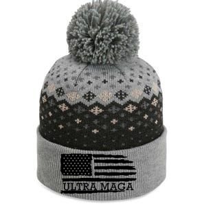 Ultra Maga American Flag Graphic The Baniff Cuffed Pom Beanie