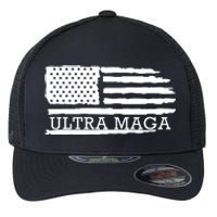 Ultra Maga American Flag Graphic Flexfit Unipanel Trucker Cap