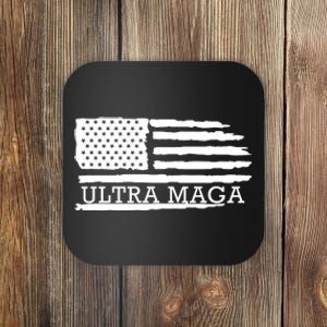 Ultra Maga American Flag Graphic Coaster