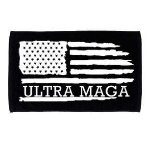 Ultra Maga American Flag Graphic Microfiber Hand Towel