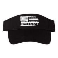 Ultra Maga American Flag Graphic Valucap Bio-Washed Visor