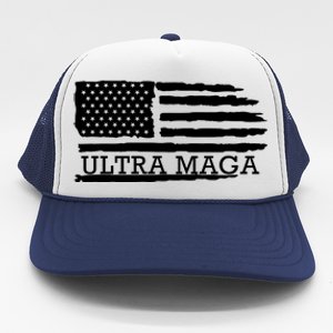 Ultra Maga American Flag Graphic Trucker Hat