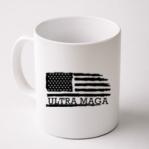 Ultra Maga American Flag Graphic Coffee Mug