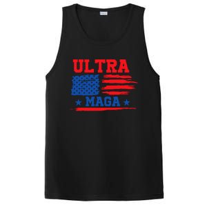 Ultra Maga American Flag Graphic PosiCharge Competitor Tank