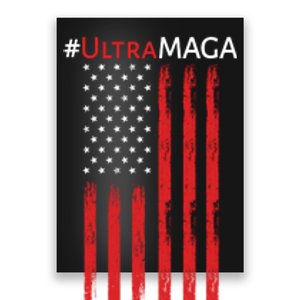 Ultra MAGA American Flag Ultra Maga Usa Flag Poster