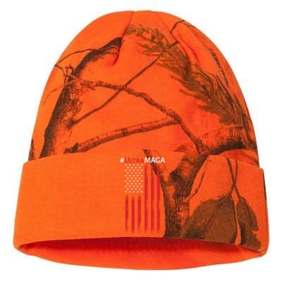 Ultra MAGA American Flag Ultra Maga Usa Flag Kati Licensed 12" Camo Beanie