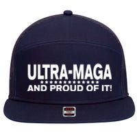 Ultra MAGA And Proud Of It Anti Biden 7 Panel Mesh Trucker Snapback Hat