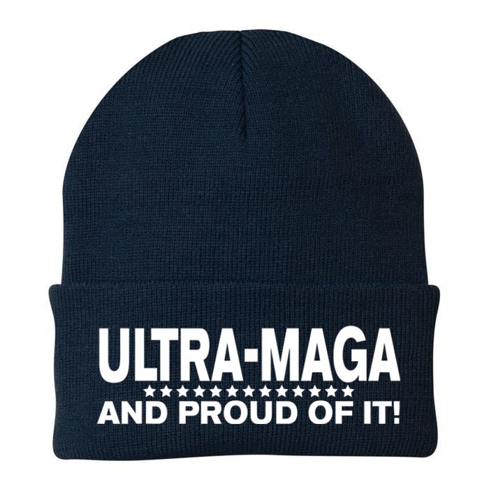 Ultra MAGA And Proud Of It Anti Biden Knit Cap Winter Beanie