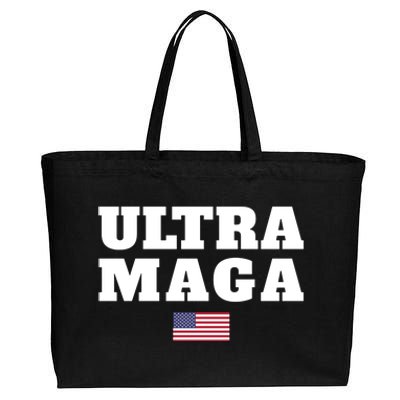 Ultra MAGA American Flag Cotton Canvas Jumbo Tote