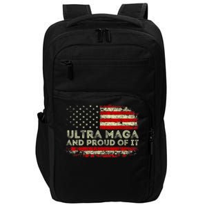 Ultra Mega And Proud Of It America Flag Design Impact Tech Backpack