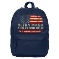 Ultra Mega And Proud Of It America Flag Design 16 in Basic Backpack